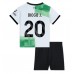 Liverpool Diogo Jota #20 Barnkläder Borta matchtröja till baby 2023-24 Kortärmad (+ Korta byxor) Billigt